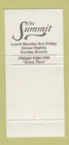 Matchbook Cover - Summit Restaurant Racine WI WEAR 30 Strike