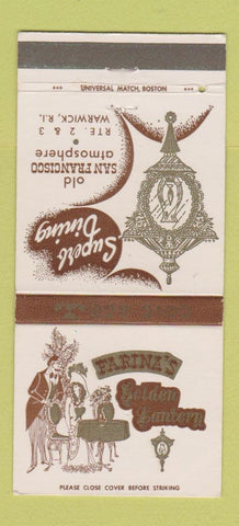Matchbook Cover - Farina's Golden Lantern Warwick RI #2 WHITE 30 Strike