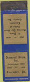 Matchbook Cover - Aument Bros Inc Lancaster  PA 1939 Praire Rose Butter