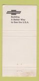 Matchbook Cover - Jerry Bucklin Chevrolet Ankeny IA WEAR 30 Strike
