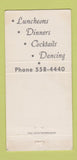 Matchbook Cover - The Mediterranean Restaurant Omaha NE WEAR 30 Strike