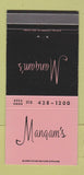 Matchbook Cover - Mangam's Restaurant Dundee IL 30 Strike