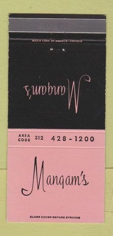 Matchbook Cover - Mangam's Restaurant Dundee IL 30 Strike