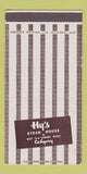 Matchbook Cover - Hy's Steak House Calgary AB 30 Strike