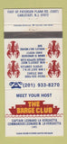 Matchbook Cover - The Barge Club Carlstadt NJ 30 Strike