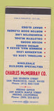 Matchbook Cover - Charles McMurray San Francisco Fresno CA Hardware 30 Strike