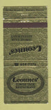 Matchbook Cover - Leounes' Towne Talk Restaurant Wilmington DE 30 Strike
