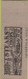 Matchbook Cover - Crystola Bar Service Colorado Springs CO Crystola