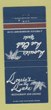 Matchbook Cover - Louie's Le Club Yacht Restaurant Houston TX Austin 30 Strike