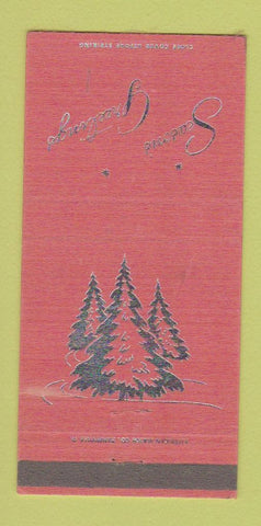 Matchbook Cover - Hyannis Yacht Club MA Captain's Table Christmas 30 Strike