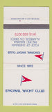 Matchbook Cover - Encinal Yacht Club Alameda CA 30 Strike