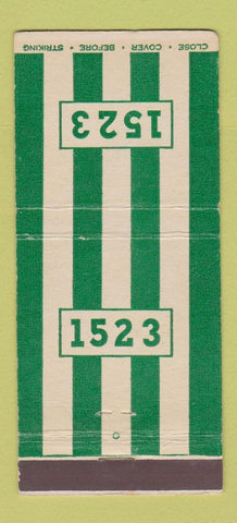 Matchbook Cover - 1523 Restaurant Philadelphia PA 30 Stick