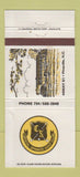 Matchbook Cover - Crystal Springs Golf Club Pineville NC 30 Strike