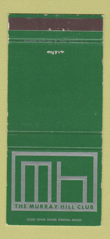Matchbook Cover - Murray Hill Club New York City? WEAR 30 Strike
