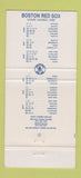 Matchbook Cover - Boston Red Sox Baseball McDonald's Raymond Epping NH 30 Strike