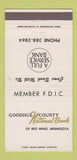 Matchbook Cover - Goodhue Country National Bank Red Wing MN 30 Strike