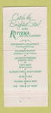 Matchbook Cover - Riviera Casino Las Vegas NV Jacopo's Pizza Italian 30 Strike