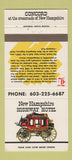 Matchbook Cover - New Hampshire Highway Hotel Concord NH 30 Strike