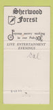 Matchbook Cover - Sherwood Forest Restaurant San Jose CA 30 Strike