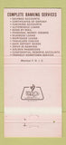 Matchbook Cover - Dairyman's State Bank Clintonville WI 30 Strike