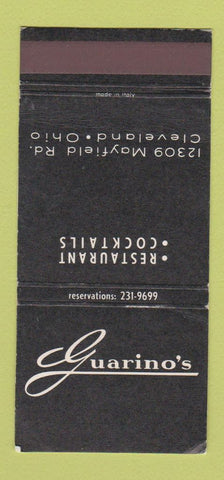 Matchbook Cover - Guarino's Restaurant Cleveland OH WEAR 30 Strike