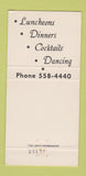 Matchbook Cover - The Mediterranean Omaha NE restaurant 30 Strike