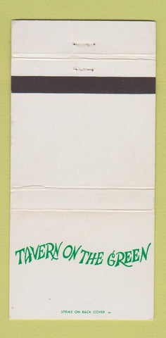 Matchbook Cover - Tavern on the Green New York City 30 Strike