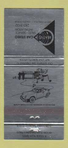 Matchbook Cover Creative Car Stereo Lafayette CA Sony Blaupunkt Alpine 30 Strike