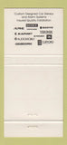 Matchbook Cover Creative Car Stereo Lafayette CA Sony Blaupunkt Alpine 30 Strike