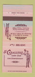 Matchbook Cover - El Caballero Latin Club Houston TX 30 Strike