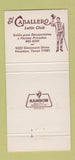 Matchbook Cover - El Caballero Latin Club Houston TX 30 Strike