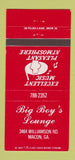 Matchbook Cover - BIg Boy's Lounge Macon GA #2 30 Strike