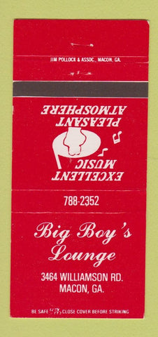 Matchbook Cover - BIg Boy's Lounge Macon GA #2 30 Strike