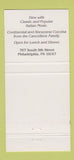 Matchbook Cover - Cafe Longano Italian Philadelphia PA 30 Strike
