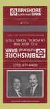 Matchbook Cover - Bayshore National Bank La Porte TX 30 Strike