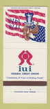 Matchbook Cover Federal Credit 1976 Indiana University Bloomington IN 30 Strike