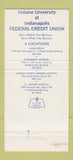 Matchbook Cover Federal Credit 1976 Indiana University Bloomington IN 30 Strike
