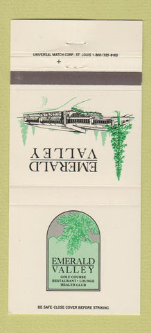 Matchbook Cover - Emerald Valley Golf Course Creswell OR 30 Strike