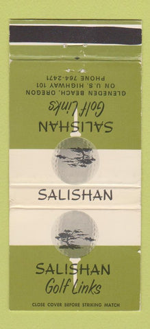 Matchbook Cover - Salishan Golf Links Gleneden Beach OR  WEAR 30 Strike