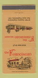 Matchbook Cover - Franciscan Restaurant San Juan Capistrano CA 30 Strike