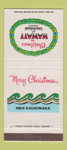 Matchbook Cover - InterIsland Resorts Hawaii Christmas 30 Strike
