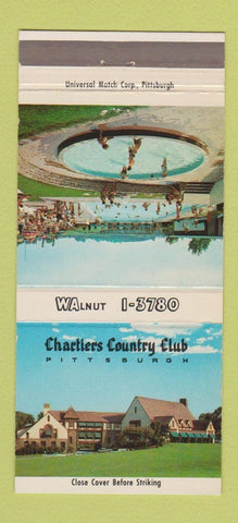 Matchbook Cover - Chartiers Country Club Pittsburgh PA 30 Strike