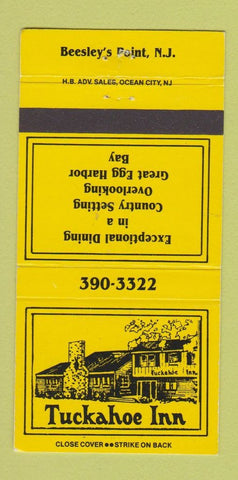 Matchbook Cover - Tuckahoe Inn Beesley's Point NJ 30 Strike