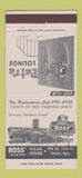 Matchbook Cover - Ross' Steak House Omaha NE Cleopatra Lounge 30 Strike
