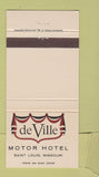 Matchbook Cover - DeVille Motor Hotel St Louis MO 30 Strike