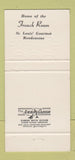 Matchbook Cover - DeVille Motor Hotel St Louis MO 30 Strike