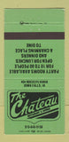 Matchbook Cover - The Chateau Restaurant Iowa Falls IA 30 Strike