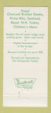 Matchbook Cover - Green Ridge Steak House Motor Lodge Nashua NH 30 Strike