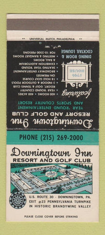 Matchbook Cover - Downingtown Inn Resort Golf Club Downingtown PA 30 Strike