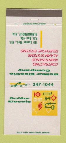 Matchbook Cover - BoMur Electric Albuquerque NM 30 Strike